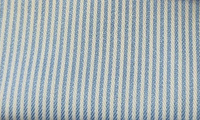 Wrinkle-Free Bamboo-Blend Stretch Herrringbone Stripes - Blue