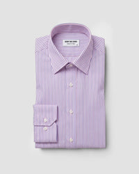 2-Ply Egyptian Cotton Pink & Blue Striped Shirt