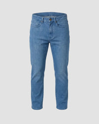 Glacier Blue Mid-Rise Stretch Jeans