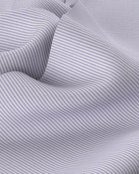 Wrinkle-Free Bamboo-Blend Stretch Herringbone Striped Shirt - Lavender