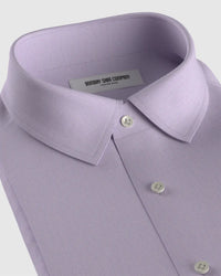Easy-care Cotton Dobby Shirt - Lavender