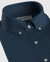 Cotton Brushed Twill Shirt - Navy