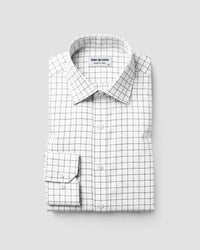 Black & White Herringbone Checked Shirt