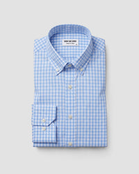Light Blue Gingham Checked Shirt