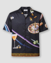 Black Casino Printed Shirt