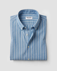 Blue & White Oxford Striped Shirt