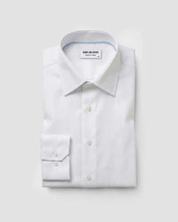 Snow White Cotton Twill Shirt