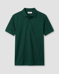 Signature Classic Button Polo - Forest Green