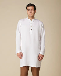 Ecru Modal Linen Bandhgala Kurta