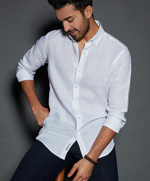 Buy Solid White Shirt For Men | Men's White Solid Shirt For Men ...