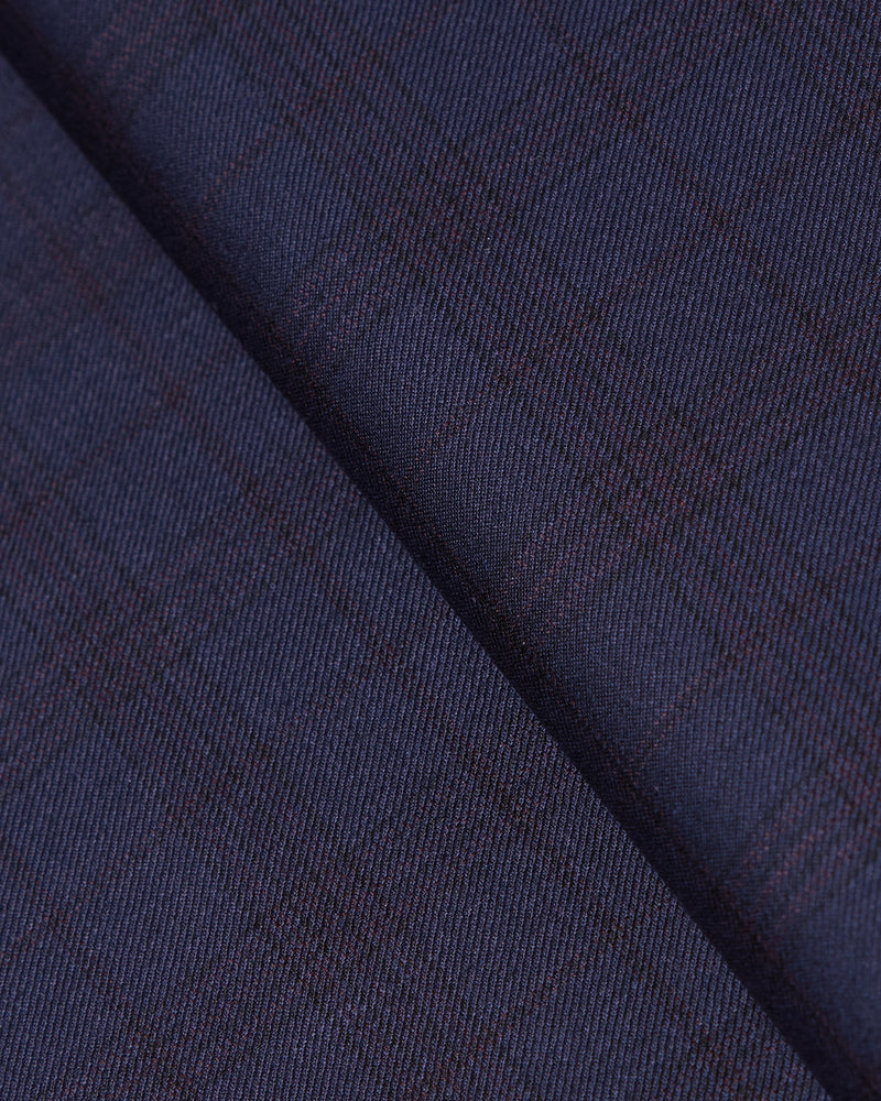 Prodigy Checkered Dress Pants - Navy