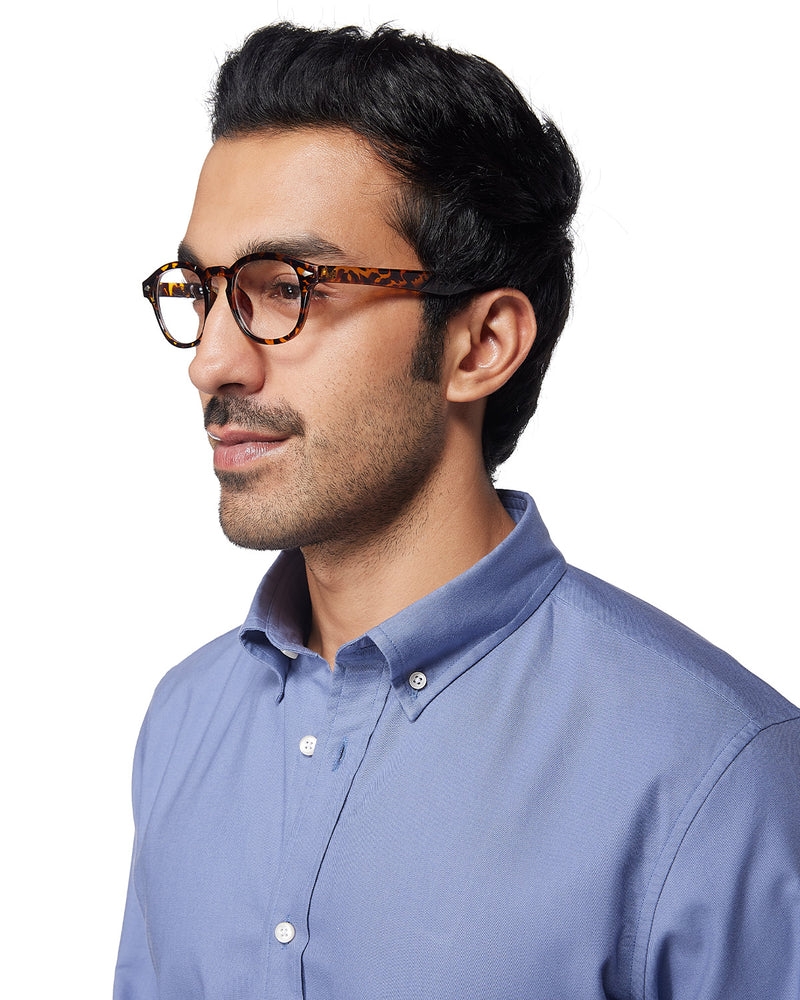 Washed Oxford Shirt - Bluish Grey