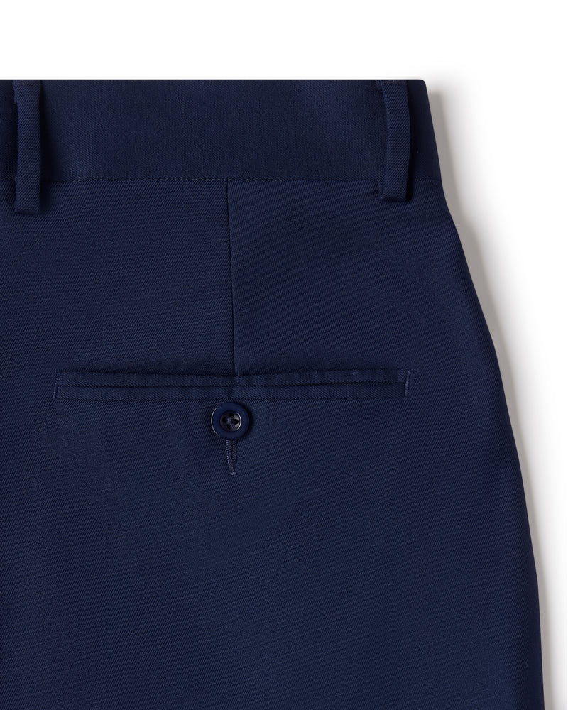 Exquisite Blended Wool Dress Pants - Navy