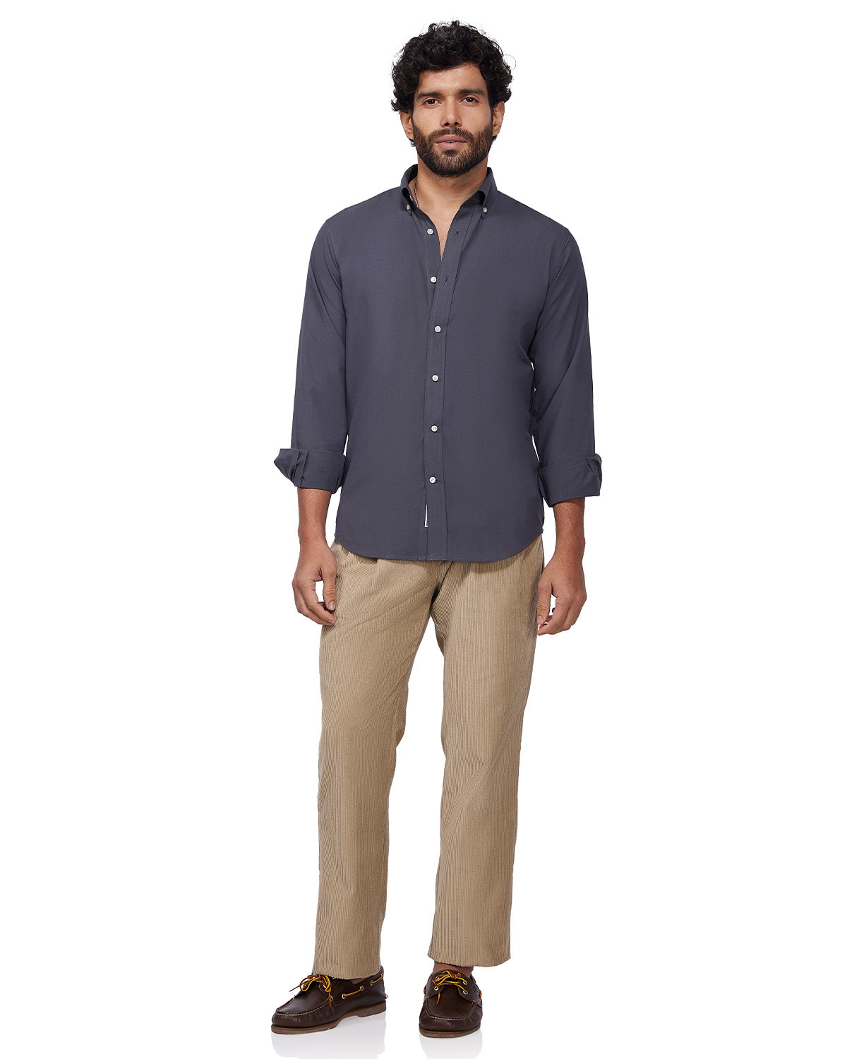 Japanese Poplin Shirt - Charcoal