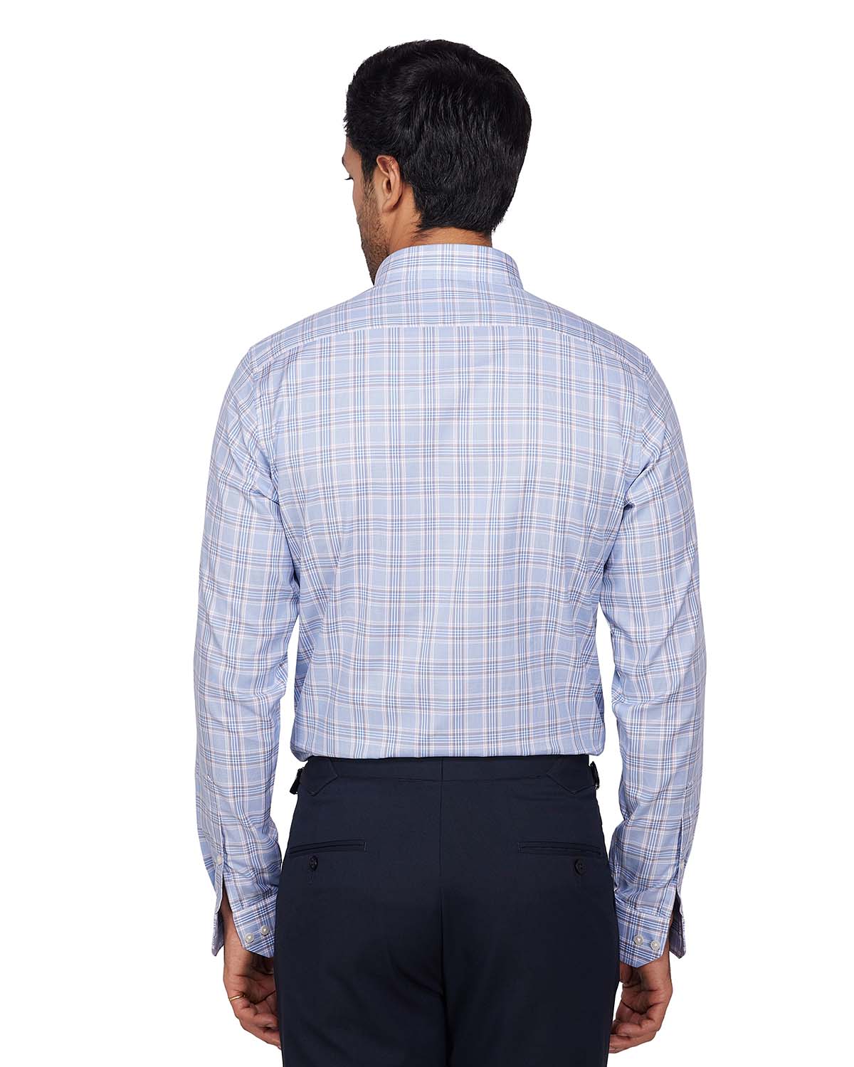 Oxford Checked Shirt - Blue & Brown