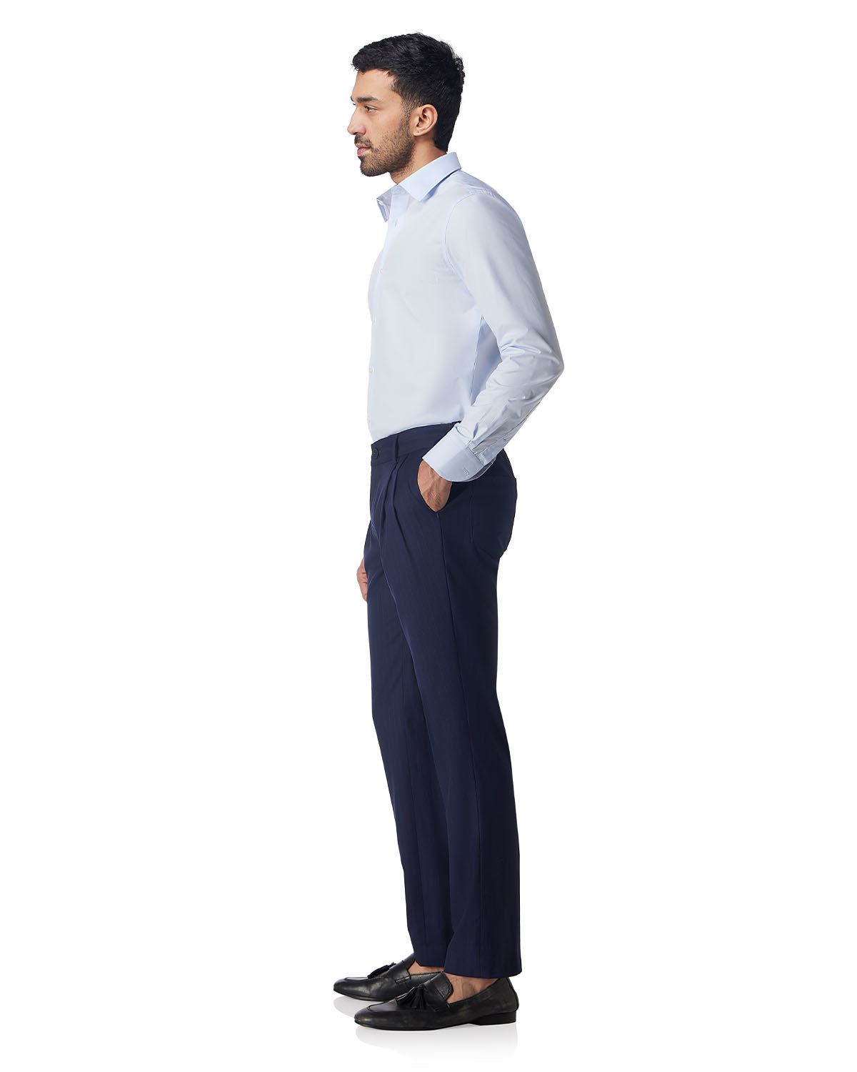 Cotton Poplin Shirt - Light Blue