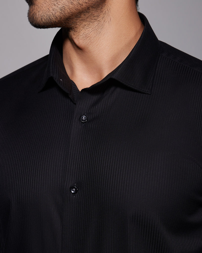 Luthai Wrinkle Free Carbon Herringbone Shirt