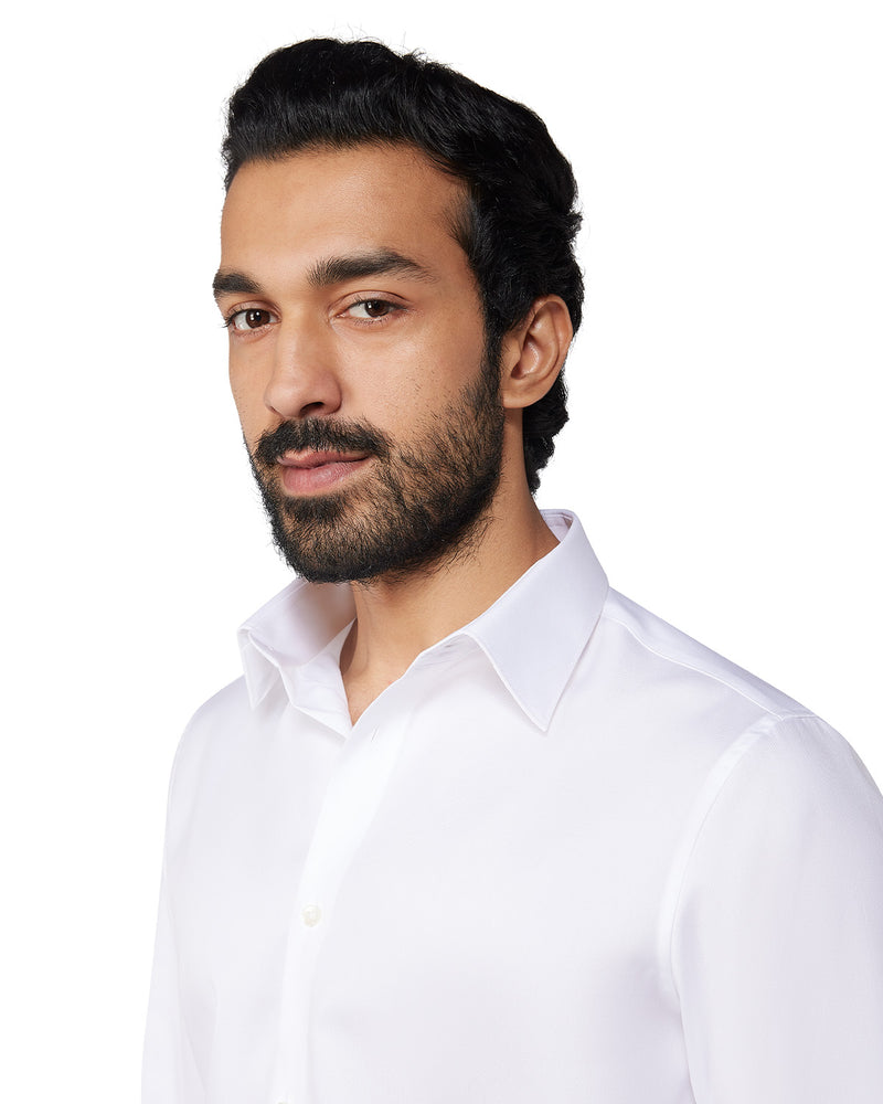 Wrinkle-Free Oxford Shirt - White