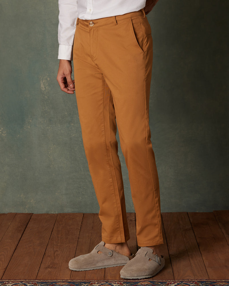 Buy jiejiegao Men's Flat-Front Stretch Chino Pants Casual Cotton Straight  Leg Pants Beige 39 at Amazon.in