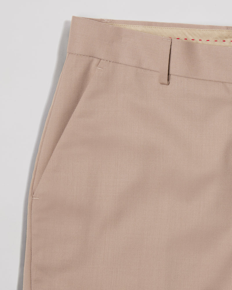 Vanguard Blended Wool Dress Pants - Beige