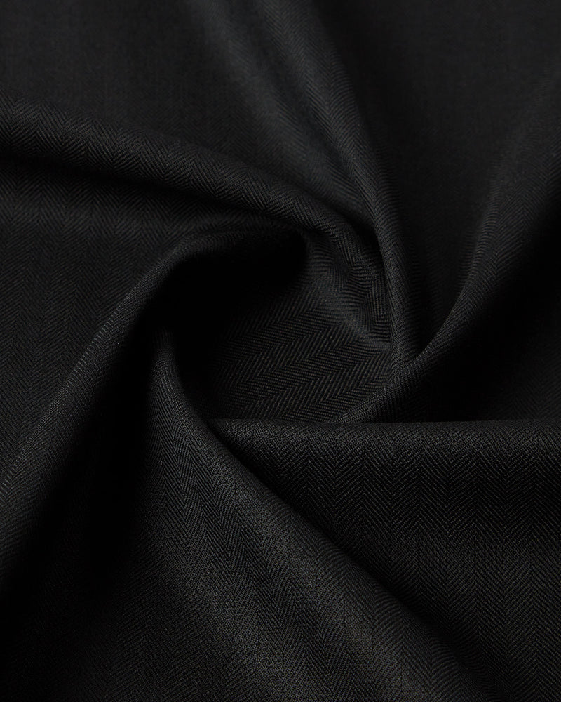 Regent Herringbone Dress Pants - Black