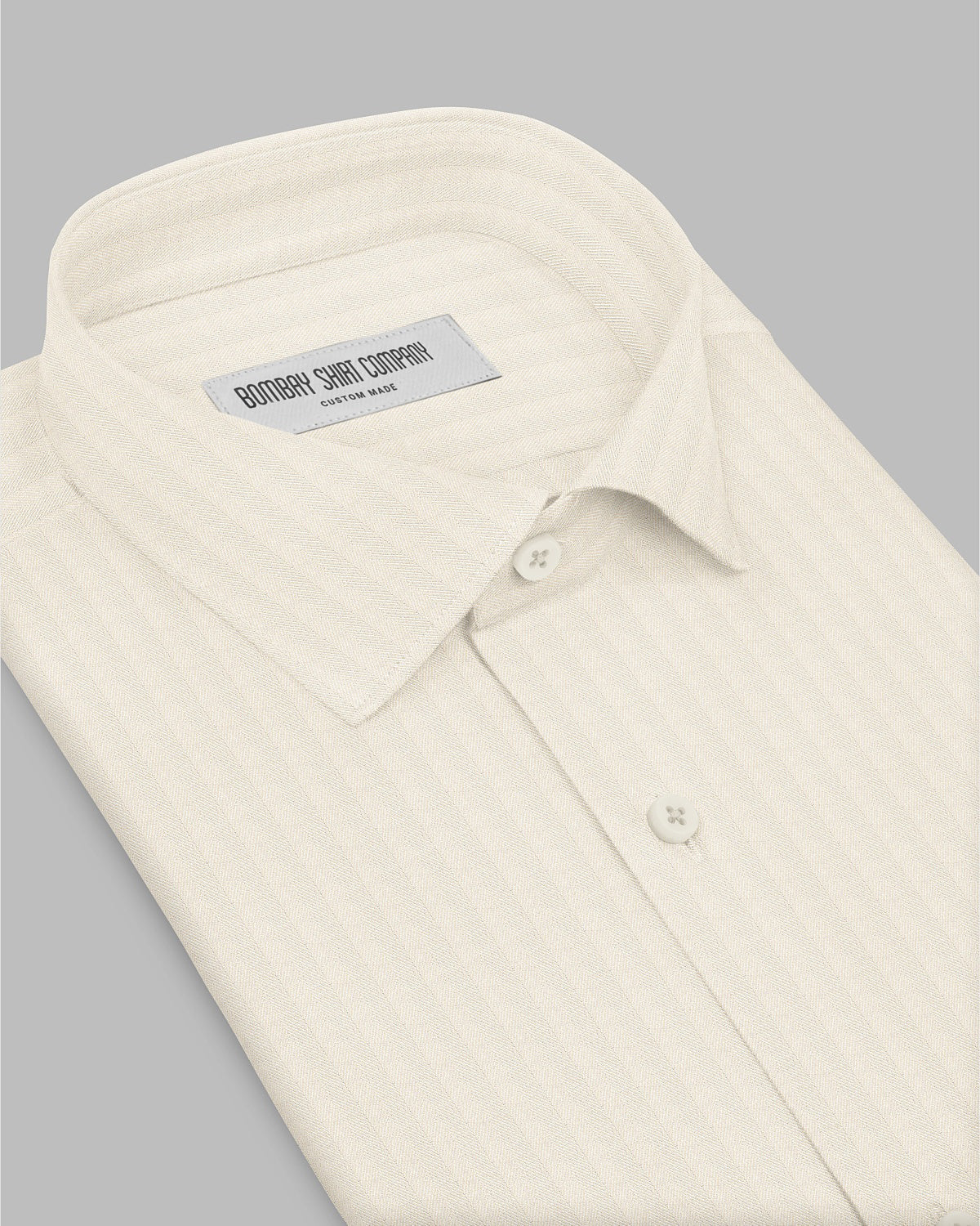Ellara Herringbone Shirt - Ecru