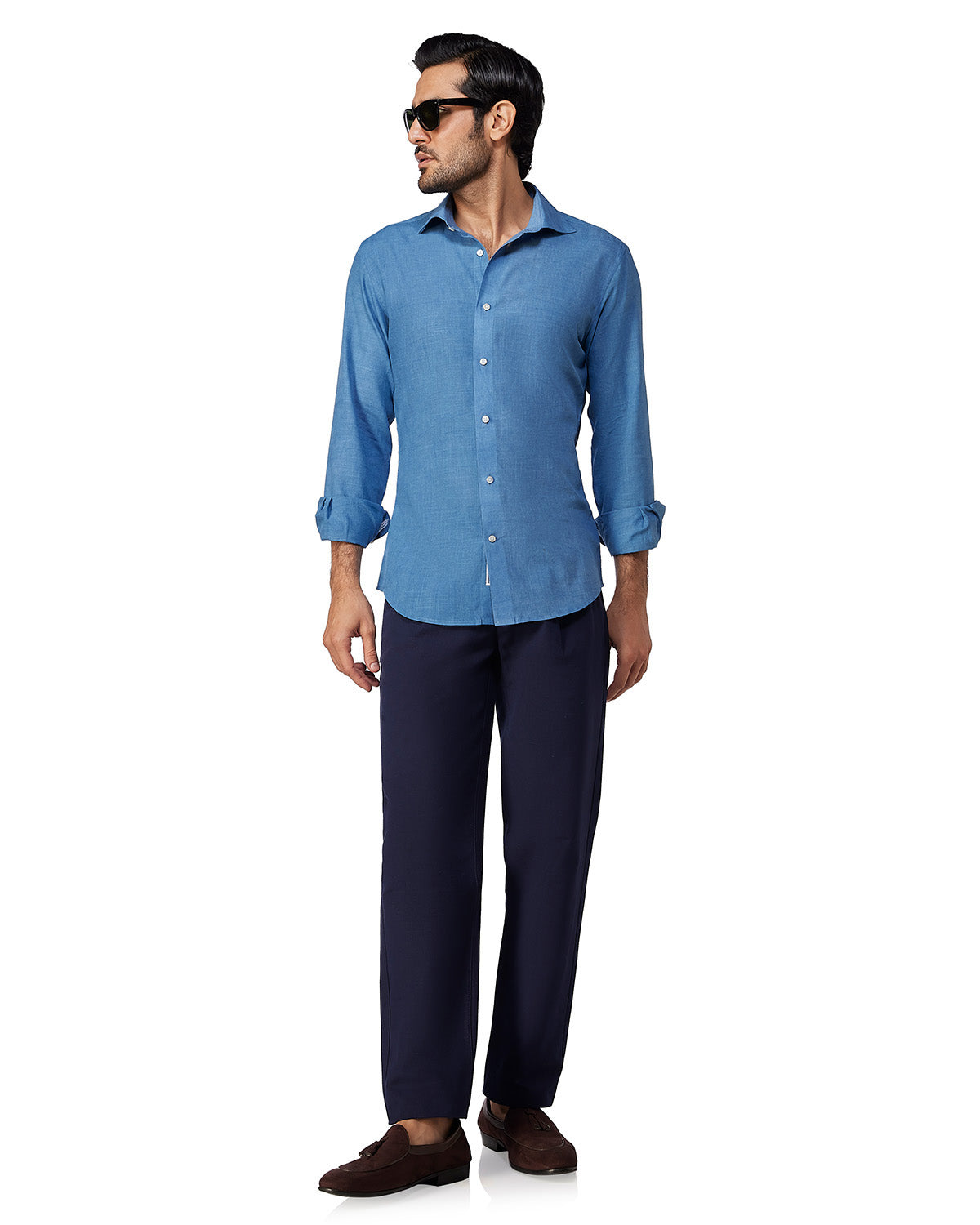 Japanese Cotton Shirt - Light Blue