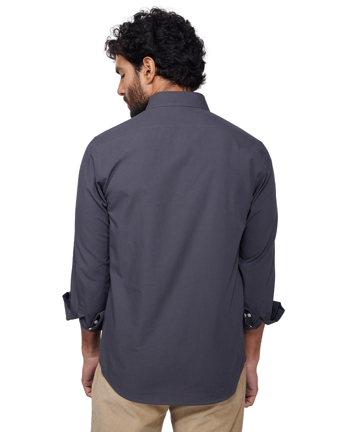 Japanese Poplin Shirt - Charcoal