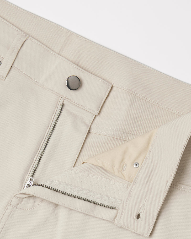 Tailored 5-Pocket Stretch Jeans - Beige