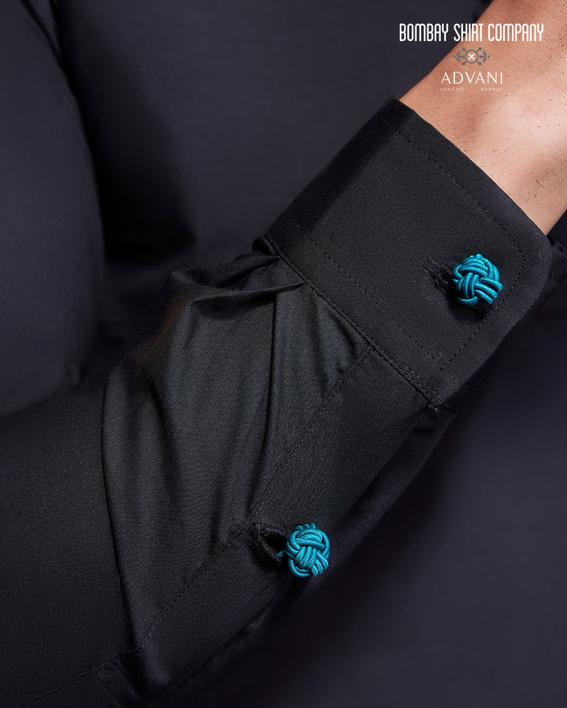BSC x ALB | Crimson Accent Popover Shirt - Black