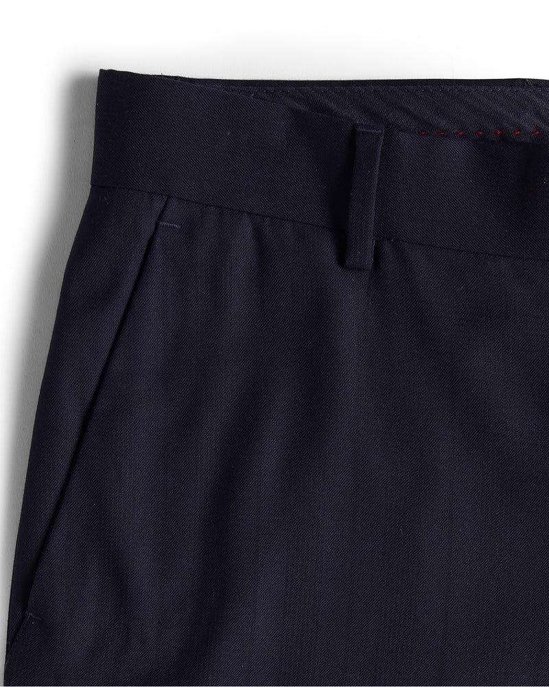 Tenet Checked Dress Pants - Navy
