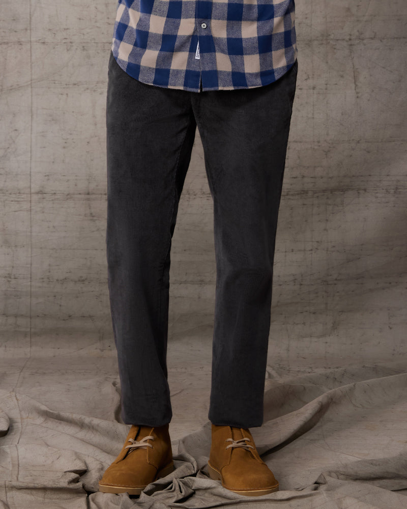 Imperial Corduroy Stretch Chinos - Grey