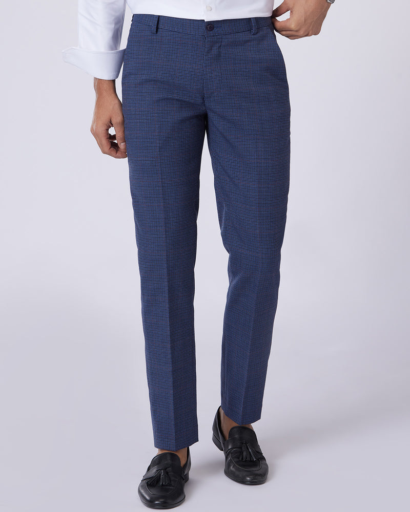 Japanese Ascent Blended Wool Dress Pants - Blue