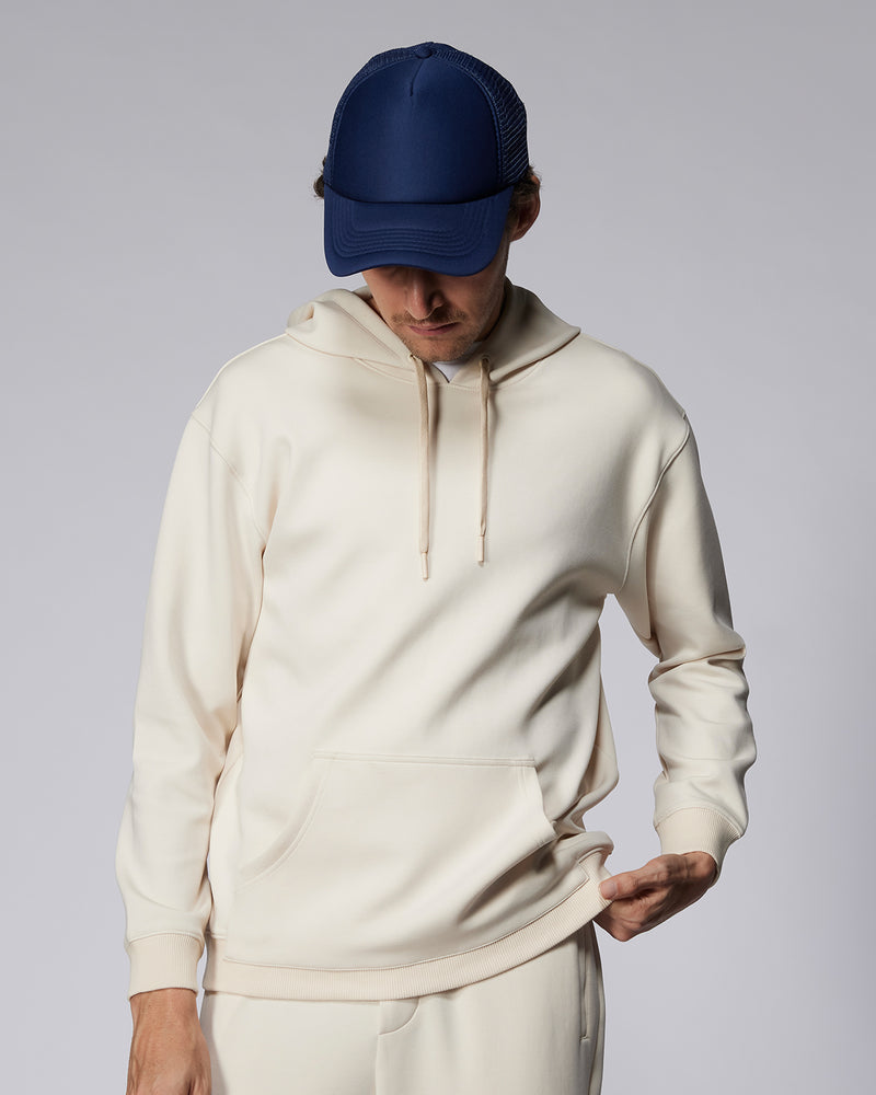 Luxe Travel Pullover Hoodie - Ecru