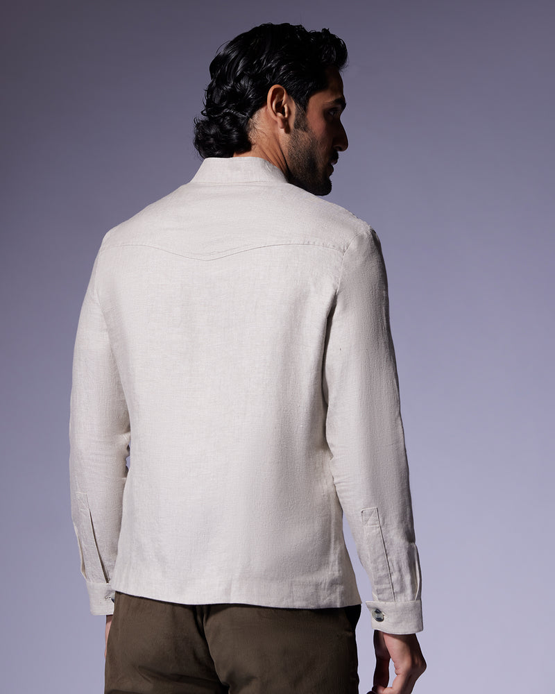 The Solaris Linen Jacket Beige – Bombay Shirt Company
