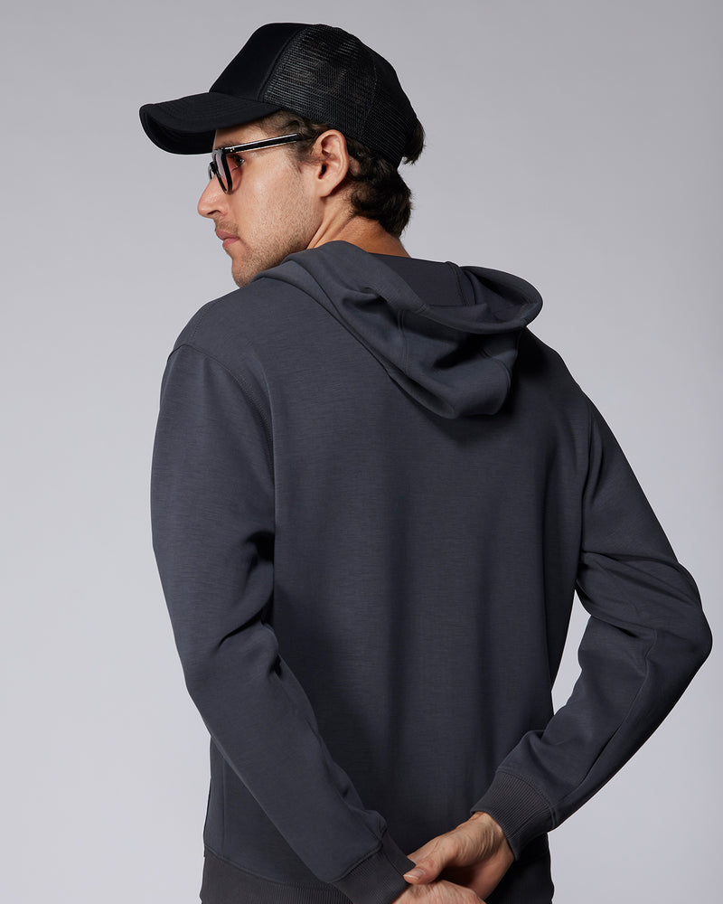 Luxe Travel Zipper Hoodie - Dark Grey