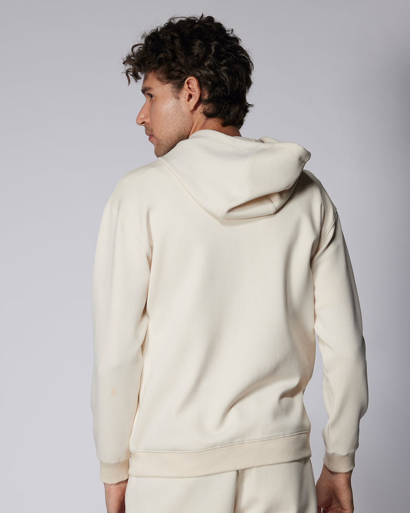 Luxe Travel Pullover Hoodie - Ecru
