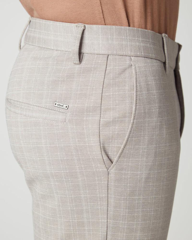 Flex 4-Way Stretch Knit Pants - Beige