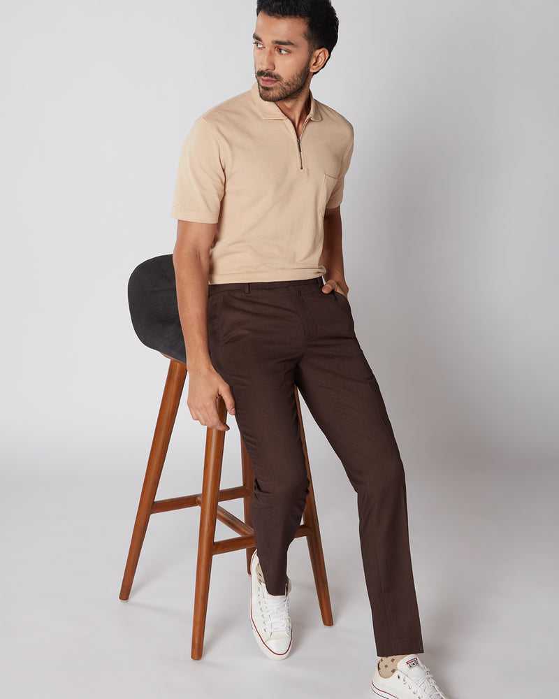 Executive Dress Pants Brown – Bombay Shirt Company