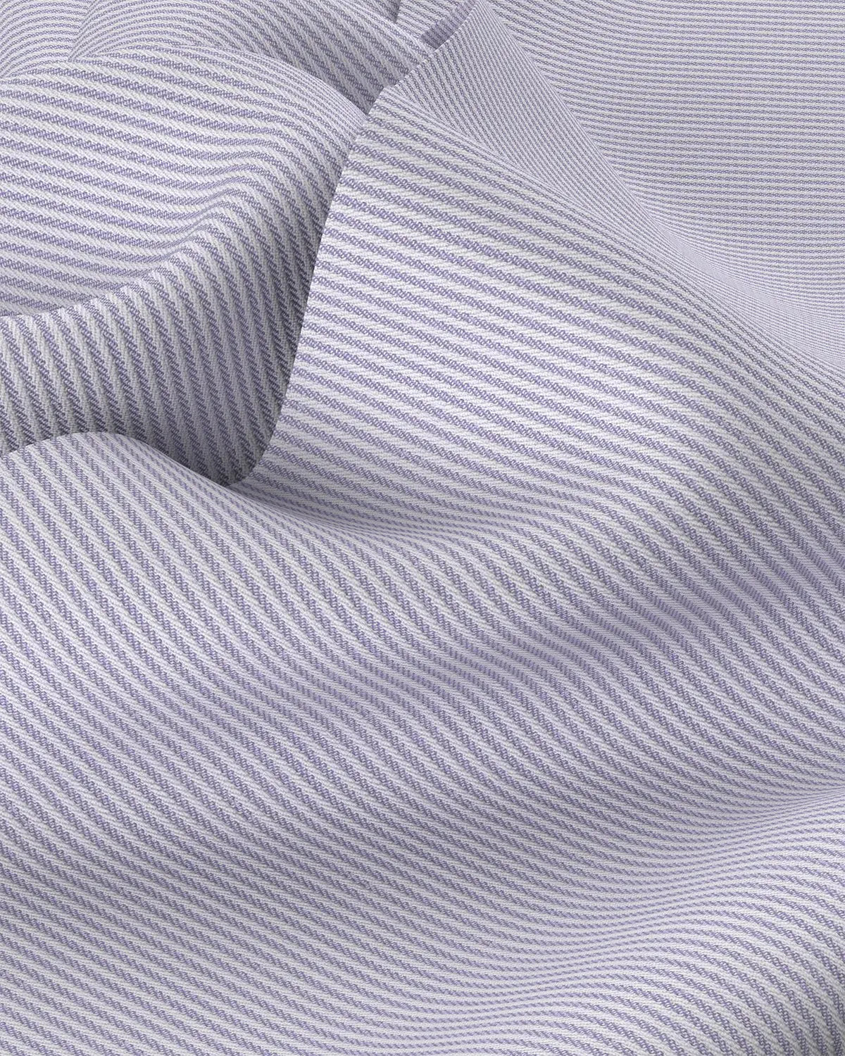 Wrinkle-Free Bamboo-Blend Stretch Herringbone Striped Shirt - Lavender