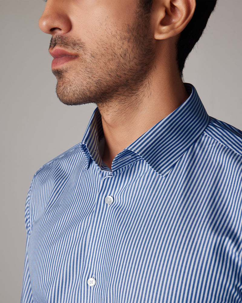 Bengal Striped Shirt - Dark Blue