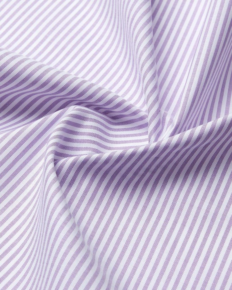 Lavender Oxford Striped Shirt