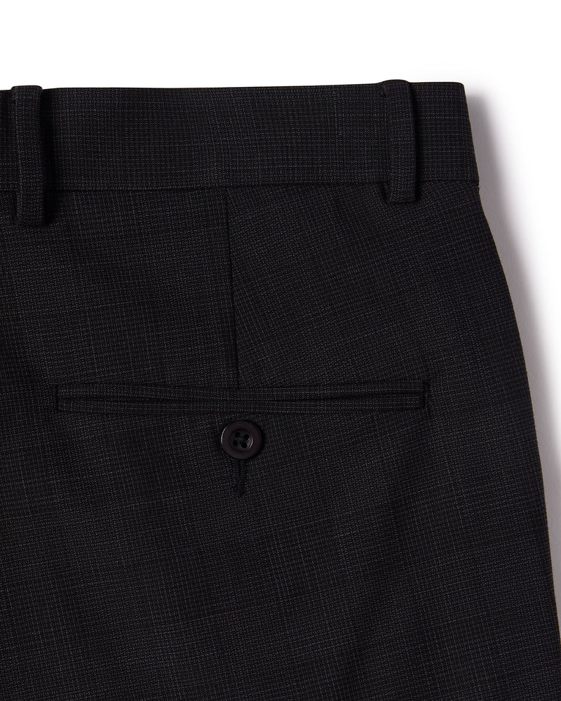 Quorum Checked Stretch Dress Pants - Black