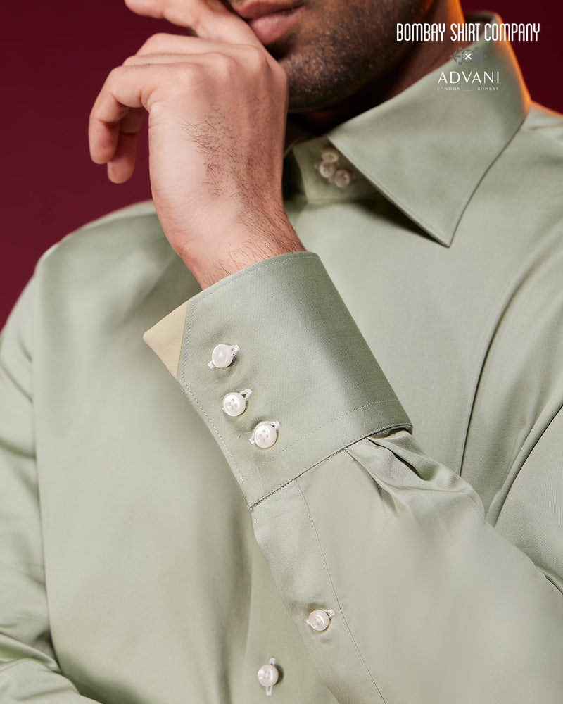 BSC x ALB | Gatsby Shirt - Metallic Green