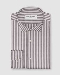Balfour Herringbone Striped Shirt - Grey