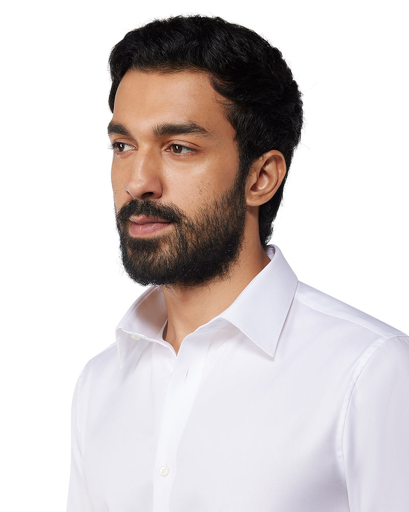 Wrinkle-Free Oxford Shirt - White