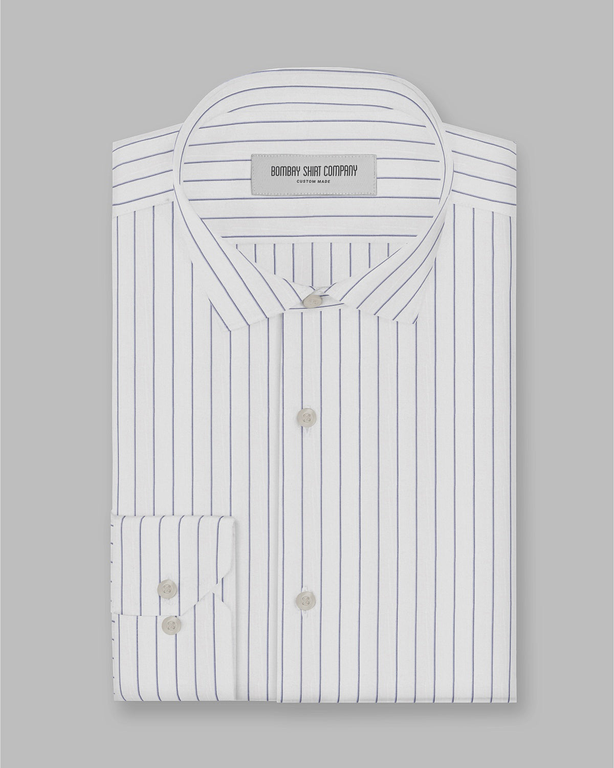 Creed Twill Striped Shirt - Blue & White