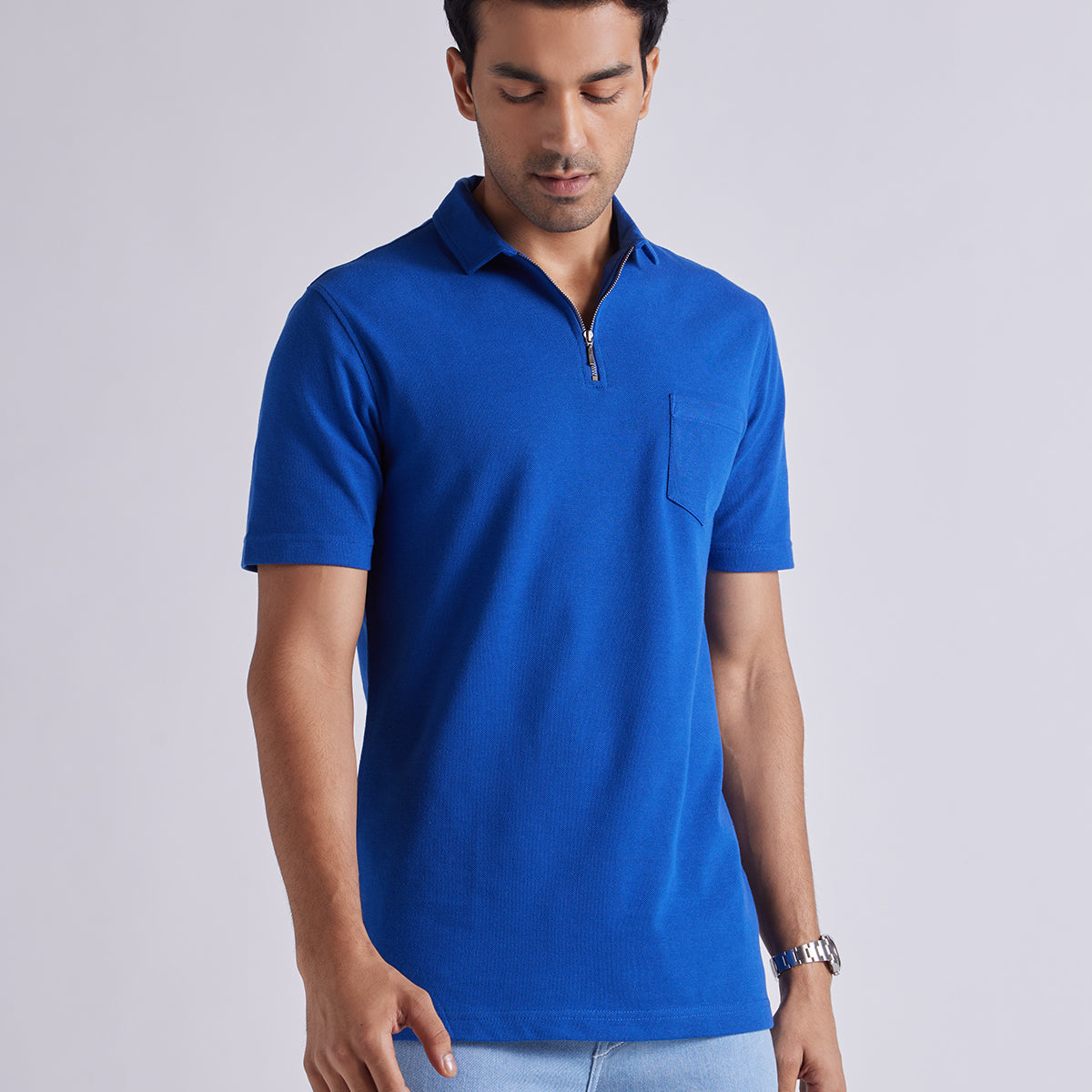 Blue discount polo tee