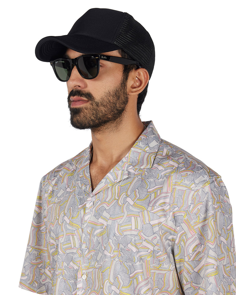Multicoloured Abstract Printed Shirt