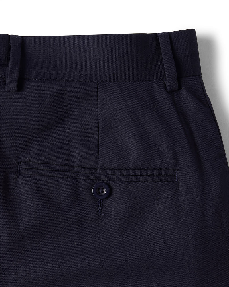 Tenet Checked Dress Pants - Navy